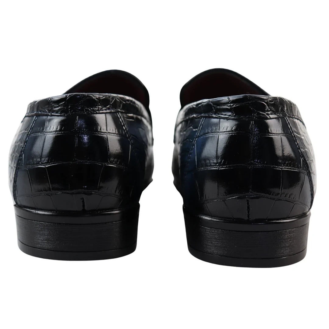 Men's Slip On Formal Navy Loafers