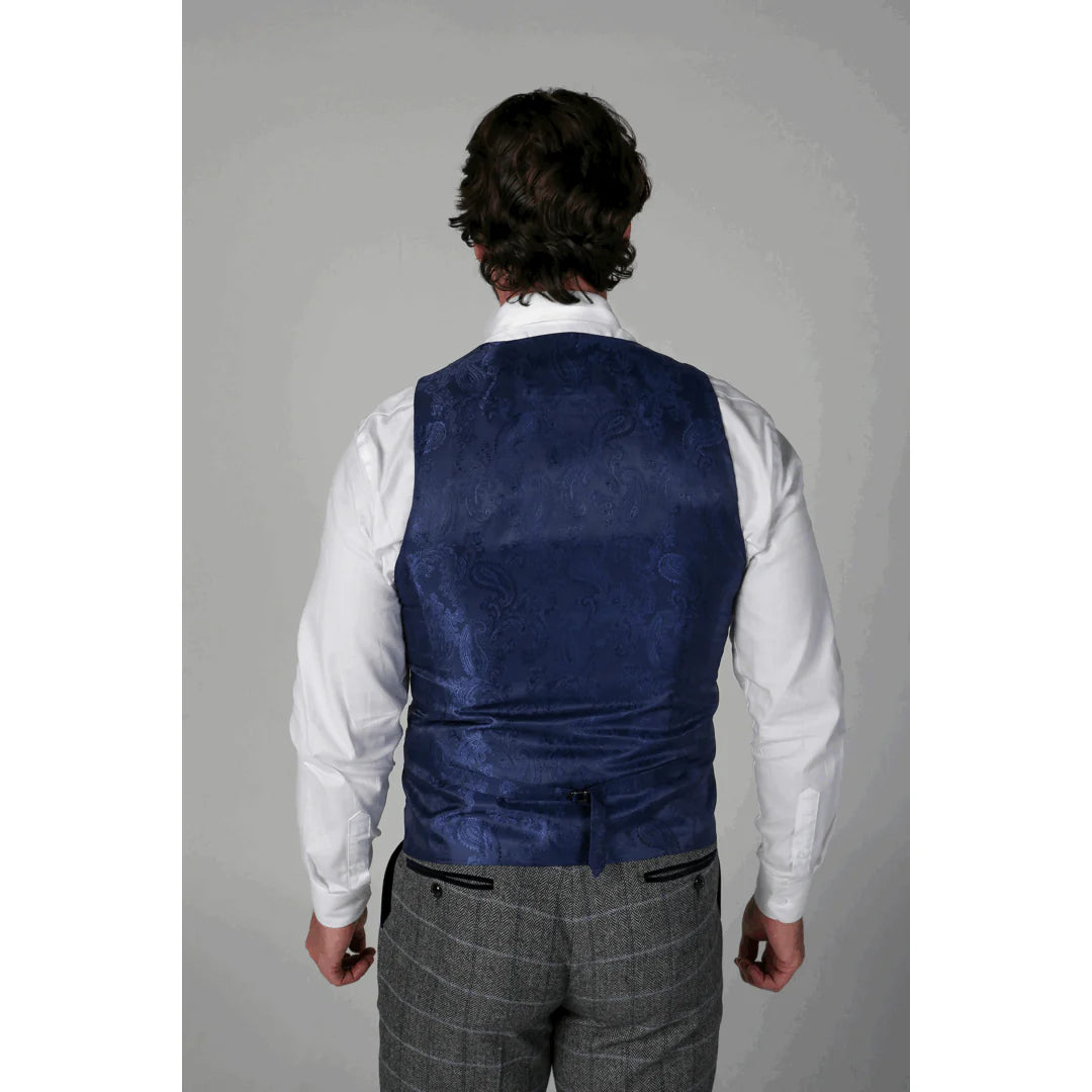 Harris - Men's Grey Tweed Waistcoat