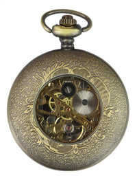 Gold Color Vintage Mechanical Pocket Watch