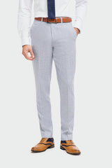 Caridi - Lichtblauwe trouwbroek voor heren