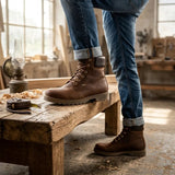 03 GTX C1 - Waterdichte enkellaarsjes van leer voor heren in de kleur Bark Brown