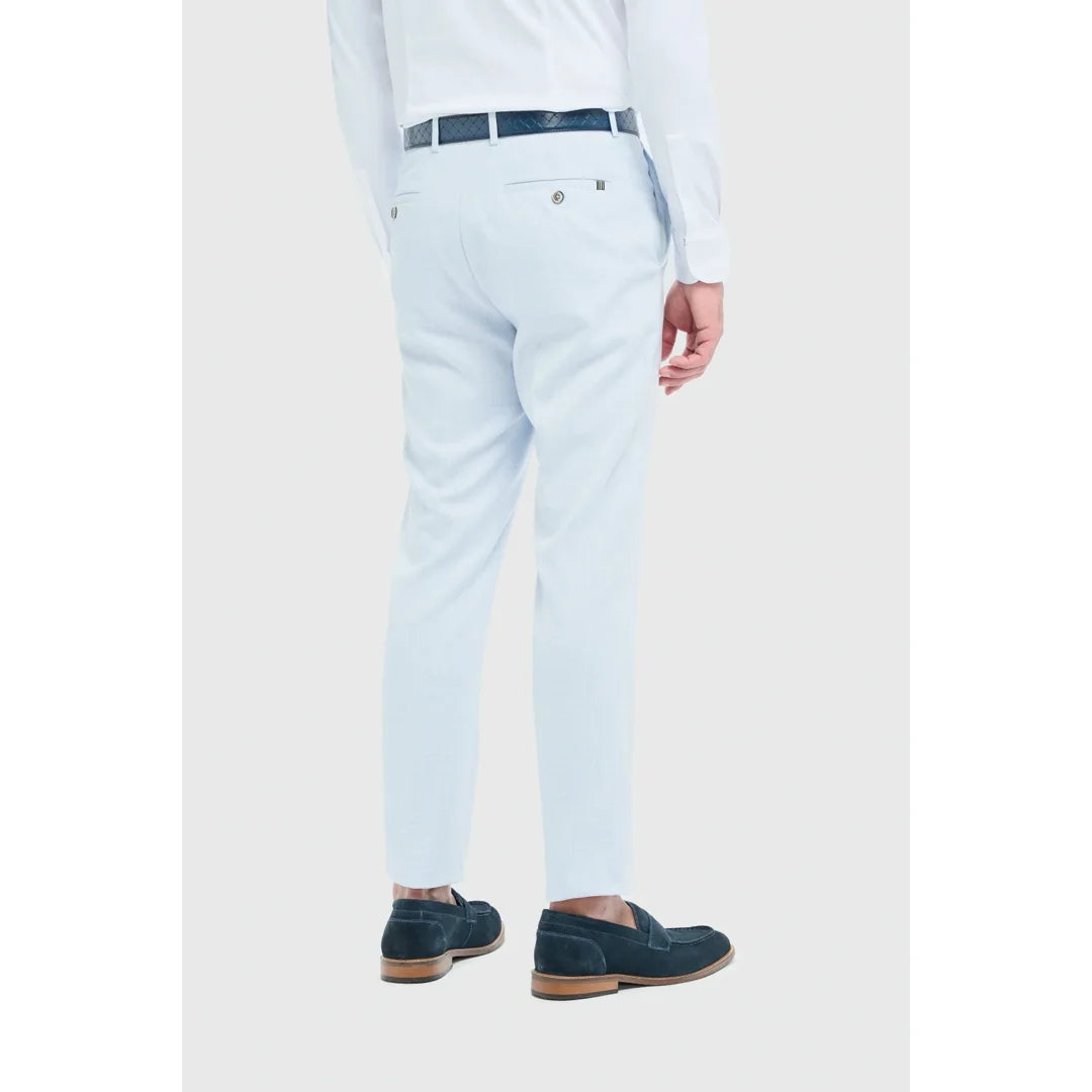 Tropez - Heren hemelsblauwe formele broek