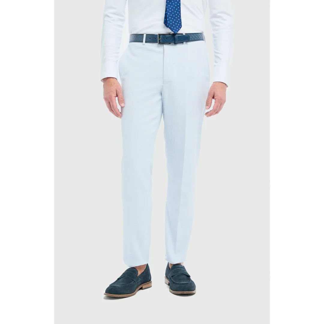 Tropez - Heren hemelsblauwe formele broek
