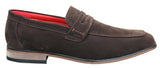 Fiorello 1807 - Mens Suede Faux Slip Onl Shoes Italian Design Classic Loafers