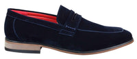 Fiorello 1807 - Mens Suede Faux Slip Onl Shoes Italian Design Classic Loafers