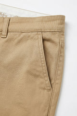 Khaki chino broek voor heren, linnenmix, dunne Tencel katoen, zomerstof