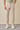 Beige geplooide Gurkha-broek voor heren, verstelbare taille, getailleerde pasvorm