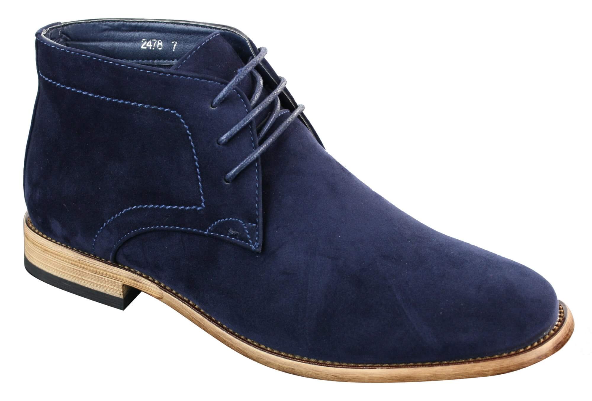 Mens PU Suede Ankle Boots