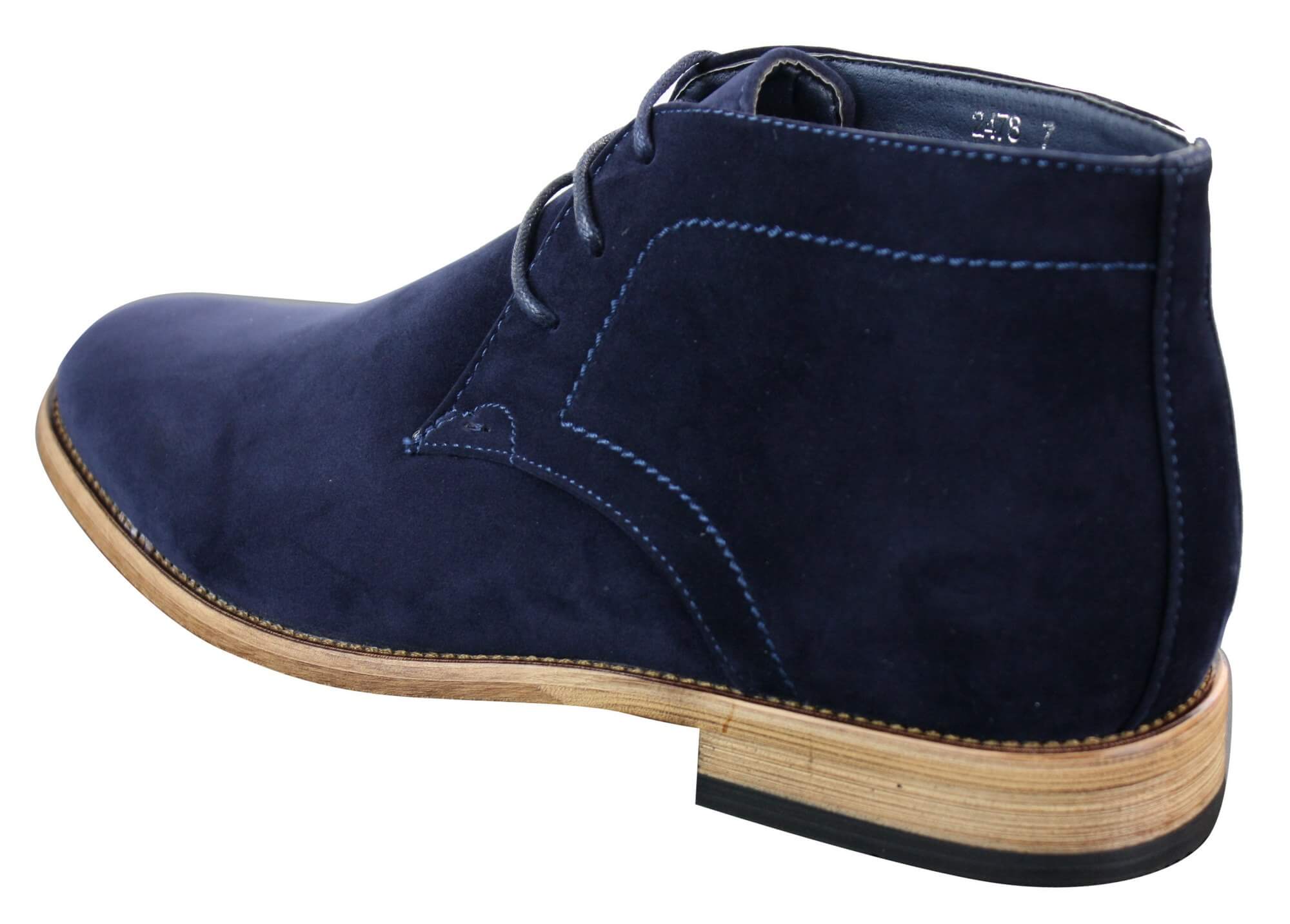 Mens PU Suede Ankle Boots