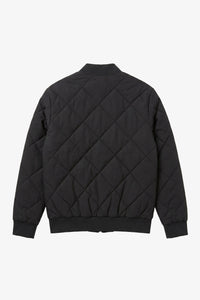 Heren bomberjack, zwart en beige, omkeerbaar, lichtgewicht en gewatteerd, 2-in-1 model
