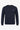 Herensweatshirt met ronde hals, lange mouwen en stretch, gemaakt van een marineblauwe katoenmix.
