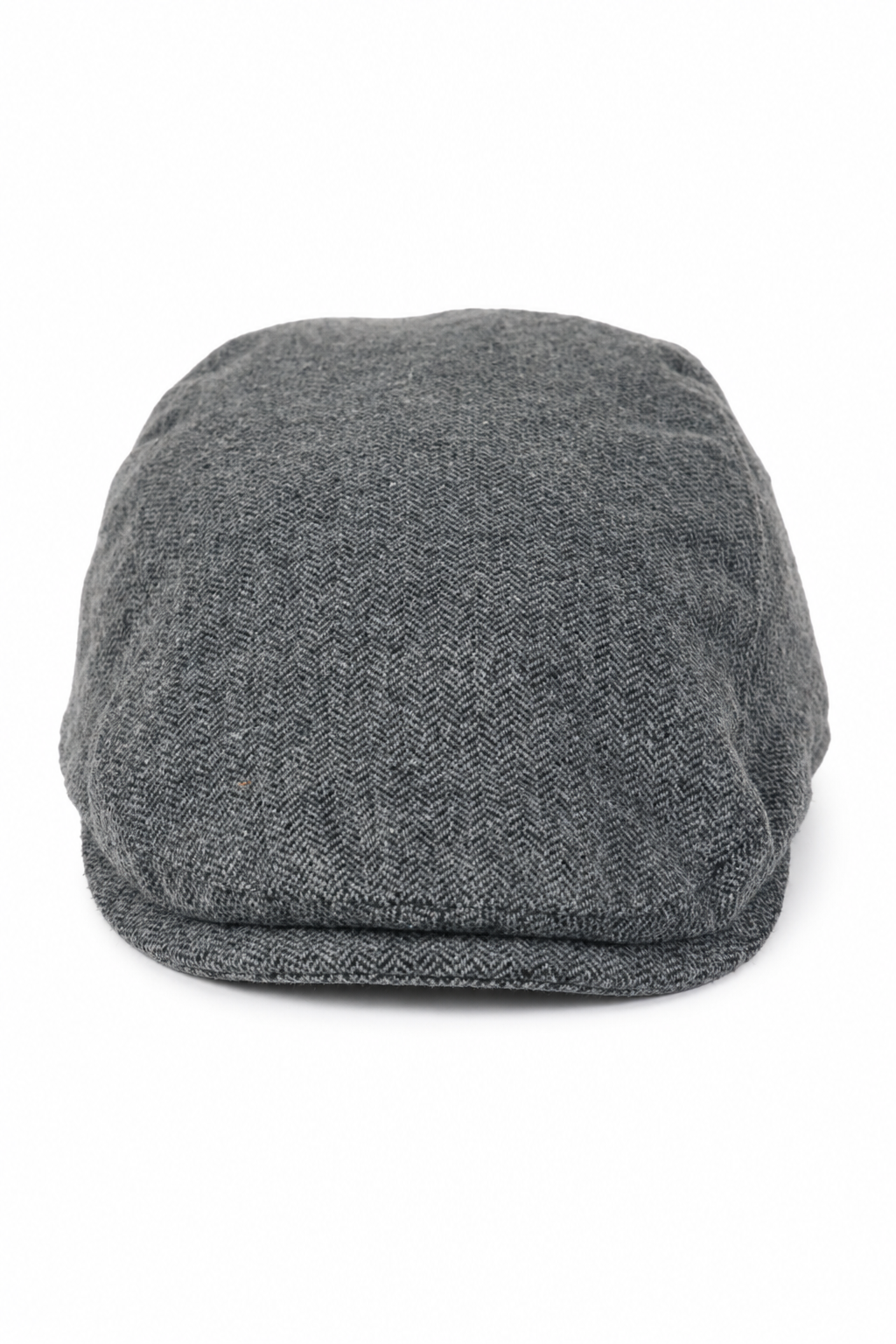 Heren Flatcap Baker Boy 8 Panel Grandad Tweed Herringbone Grijs Vintage
