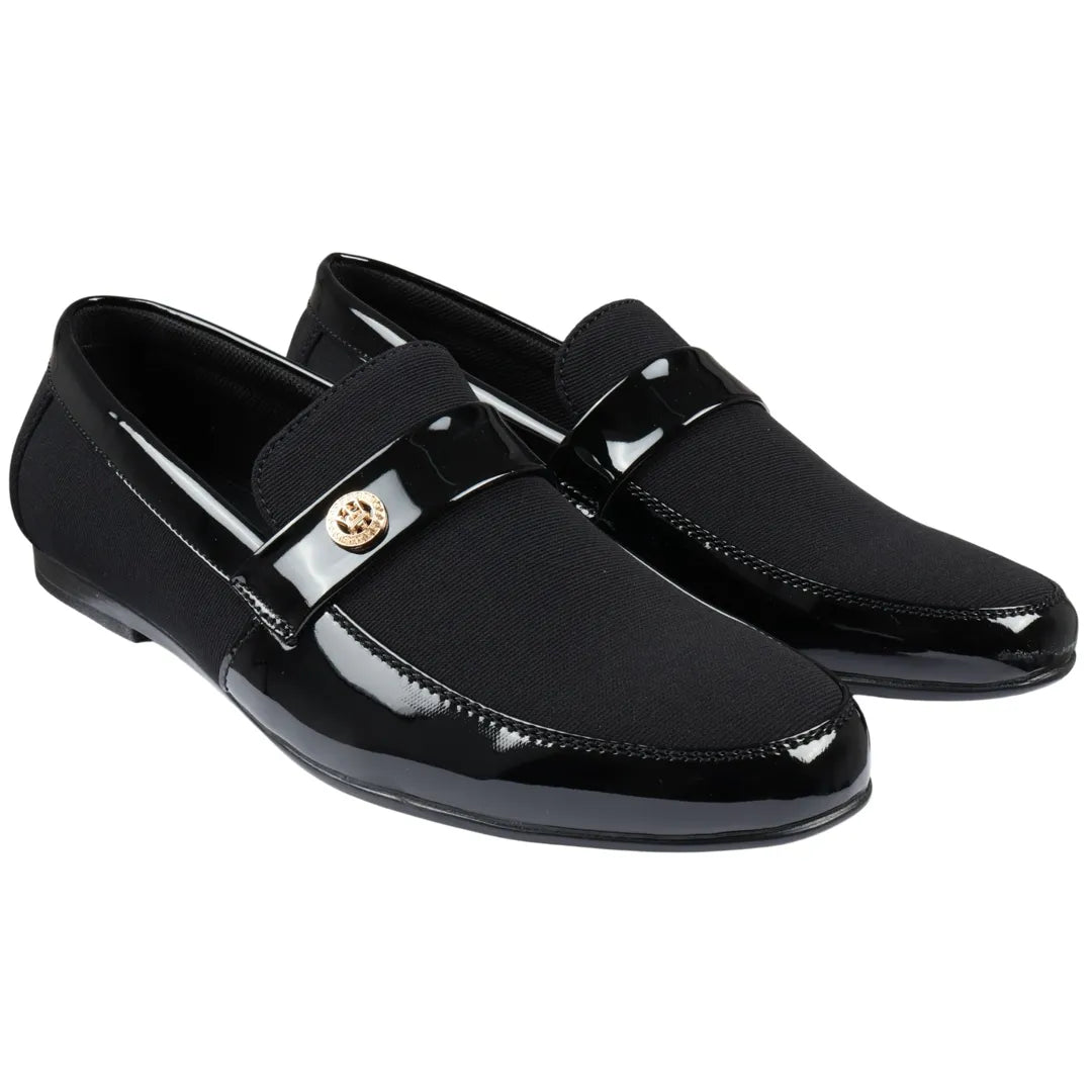Men's Slip On Lightweight Black Loafer Shoes