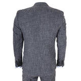 IM33 - Zwart driedelig herenpak met getailleerde pasvorm