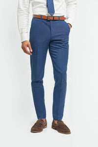 Miami - Heren Blauwe Crosshatch Broek