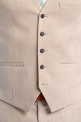 Miami - Beige trouwvest voor heren