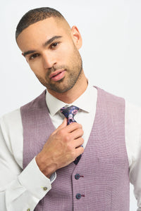 Miami - Heren roze slim fit zomervest