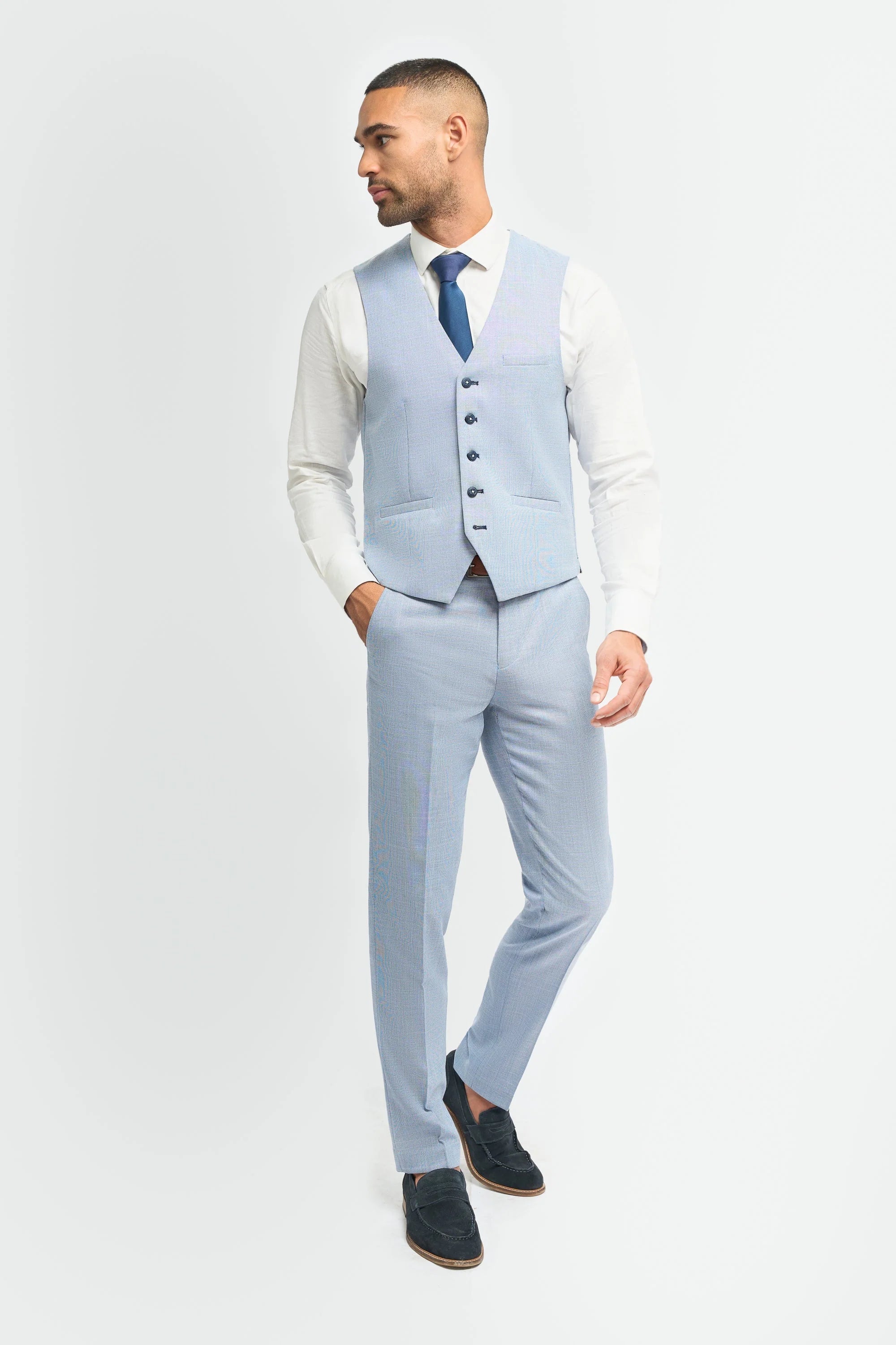 Miami - Heren Zomer Lichtblauw Gilet