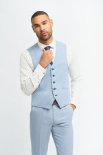 Miami - Heren Zomer Lichtblauw Gilet