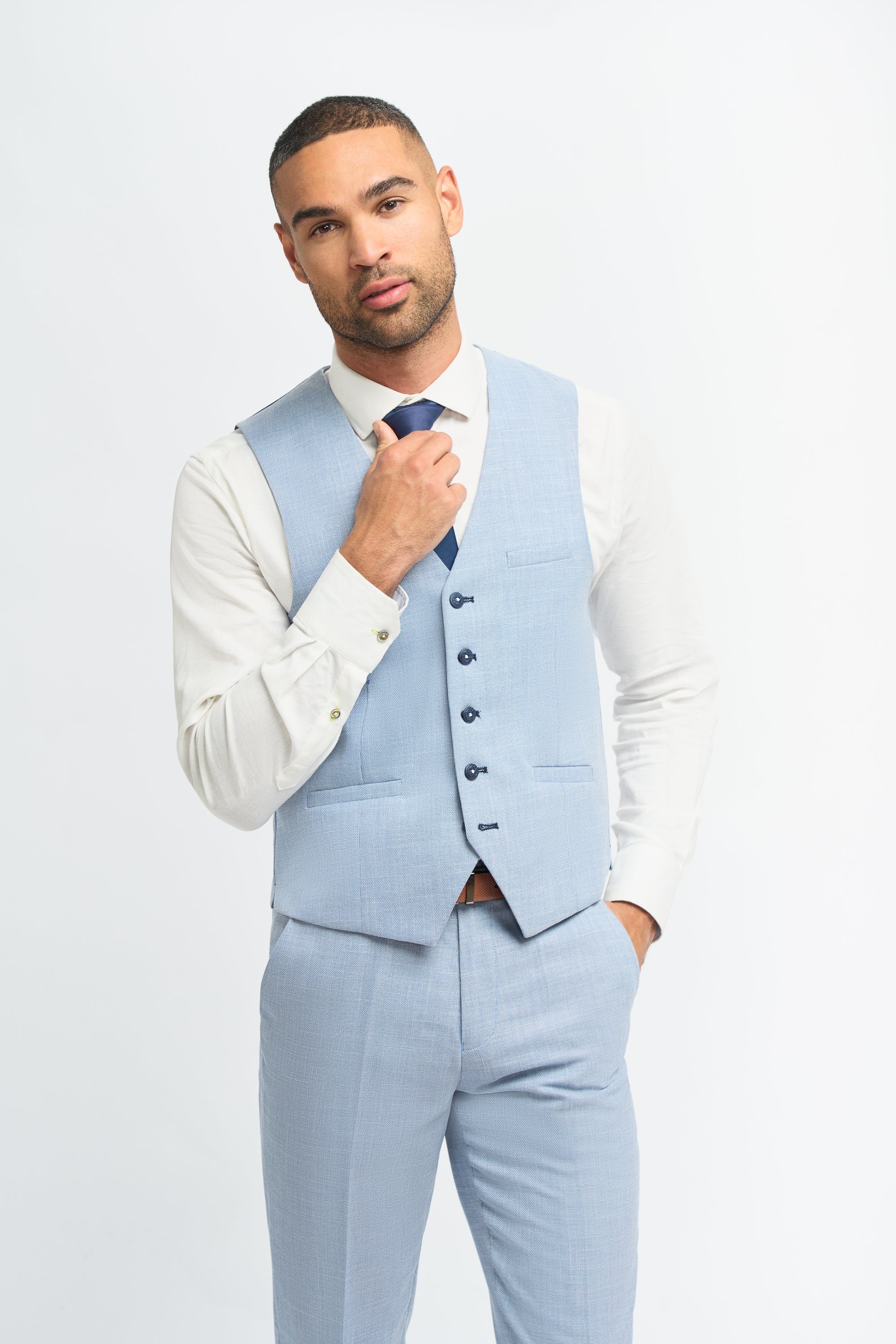 Miami - Heren Zomer Lichtblauw Gilet