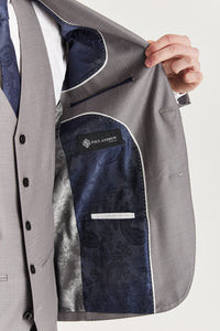 Edward - Heren grijs getailleerde blazer