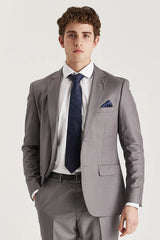 Edward - Heren grijs getailleerde blazer