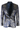 STZ63 - Heren fluwelen paisley bloemenprint blauw-gouden smokingblazer