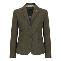 TPSTZ71 - Olijfgroene tweedblazer voor dames