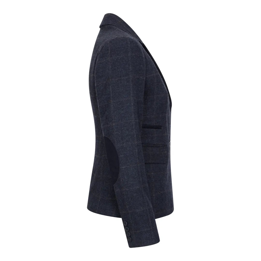 TPSTZ72 - Marineblauwe tweedblazer voor dames