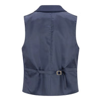 TPW-14 - Dames 3-delig effen marineblauw pak