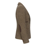 TPW-20 - Dames wolmix bruine pied-de-poule tweed blazer