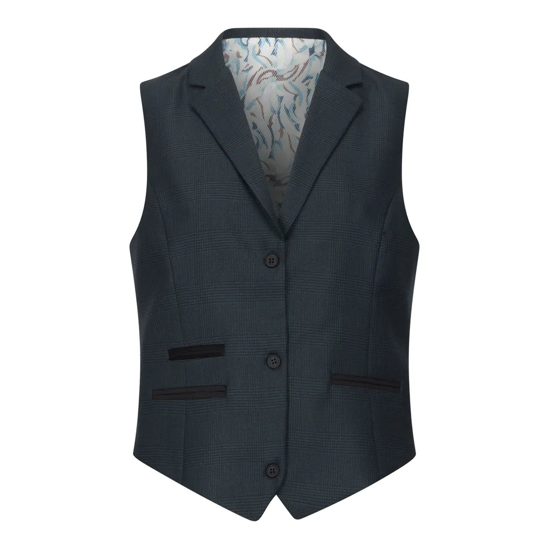 TPW53 - Dames groen 3-delig Prince of Wales-ruitpak