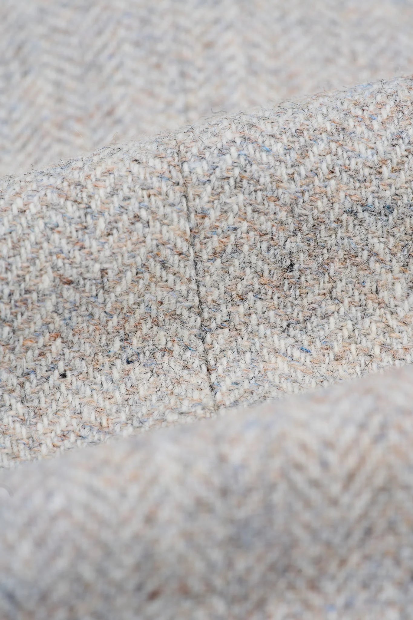 Thomas - Heren grijs 3-delig wolmix tweed pak