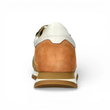 Aglae 02 - Groenbeige leren sneakers voor heren
