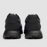 Albany - Zwarte, ademende mesh casual sneakers voor heren
