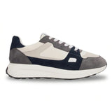 Albany - Grijze, ademende mesh casual sneakers voor heren