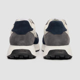 Albany - Grijze, ademende mesh casual sneakers voor heren