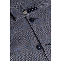 Arriga - Men's Grey Blue Check Blazer