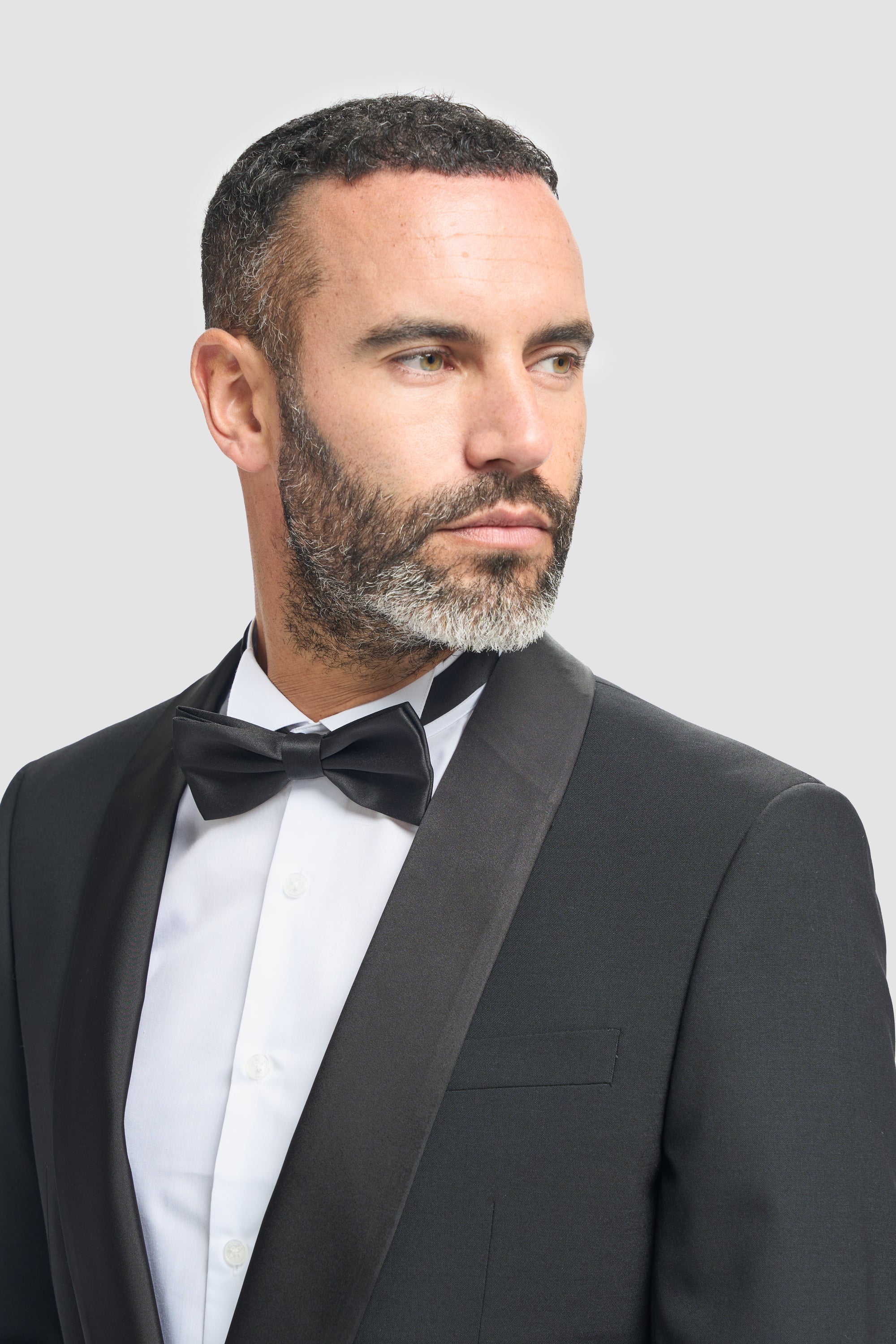 Aspen - Heren Zwart Smoking 2-delig Trouwpak