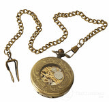 Vintage Peaky Blinders Mechanical Pocket Watch-Gold