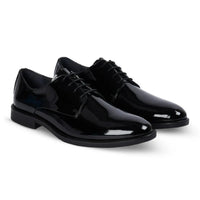 Beaumont - Heren Derby schoenen van zwart lakleer