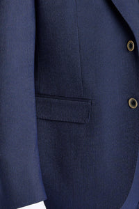 Belmont - Marineblauwe getailleerde blazer voor heren