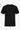 Zwart geribbeld klassiek T-shirt voor heren