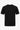 Zwart gebreid T-shirt met textuur voor heren