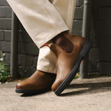 Booma 607 - Bruine leren Chelsea-laarzen