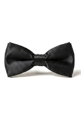 Strik Zwart Satijnen Clip-On Heren Jongens Unisex Smokingoverhemd