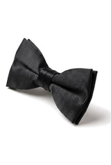 Strik Zwart Satijnen Clip-On Heren Jongens Unisex Smokingoverhemd