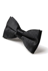 Strik Zwart Satijnen Clip-On Heren Jongens Unisex Smokingoverhemd