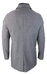 Mens Brando Mac Grey Overcoat