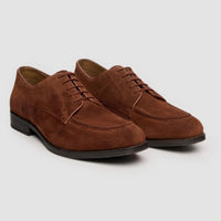 Brera - Klassieke veterschoenen voor heren van bruin suède